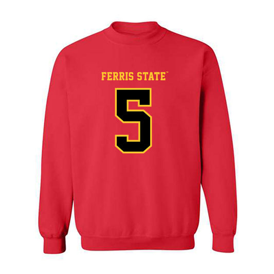 Ferris State - NCAA Football : Jeremiah Housey - Replica Shersey Crewneck Sweatshirt-0