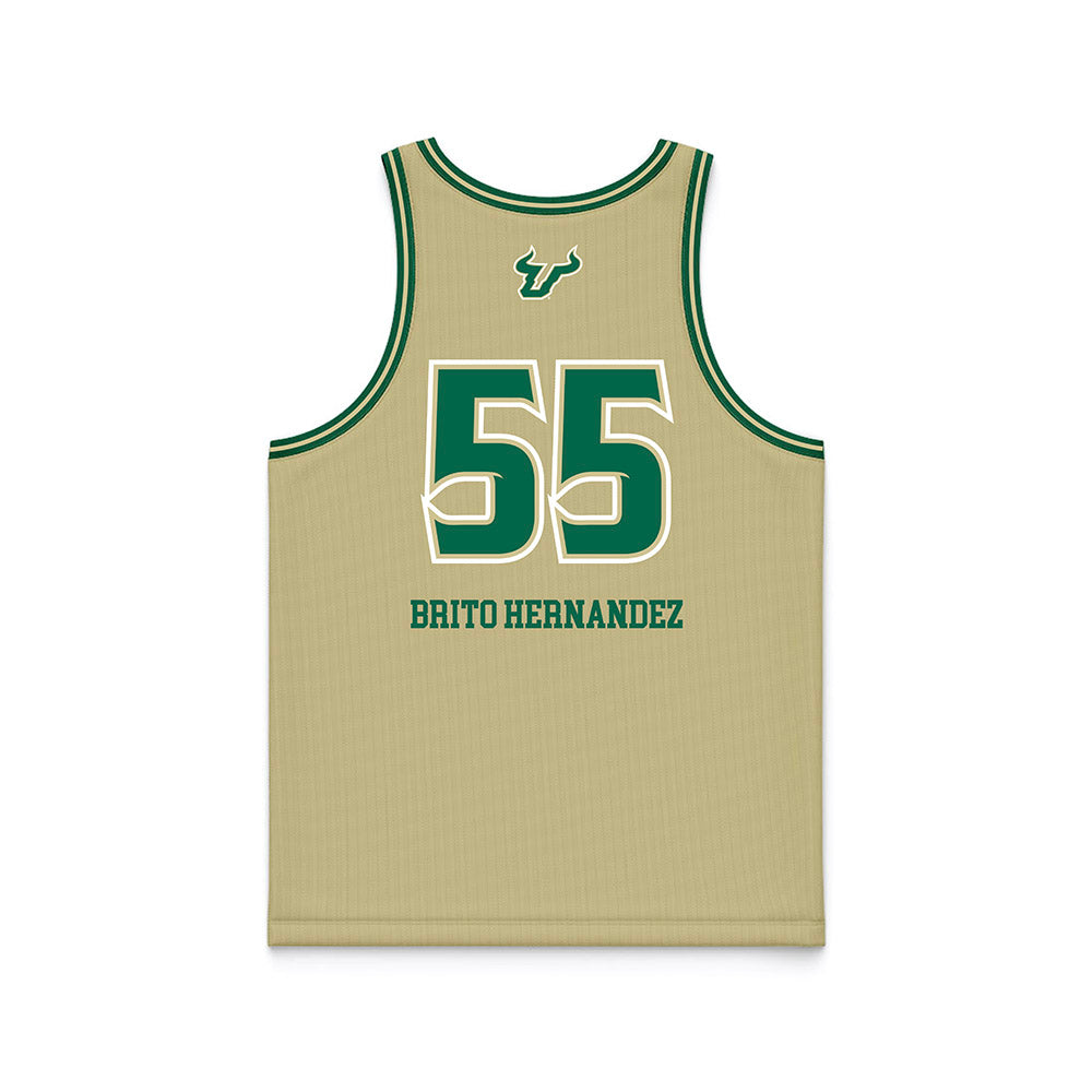 USF - NCAA Women's Basketball : Carla Brito Hernandez - Sand Basketball Jersey-1