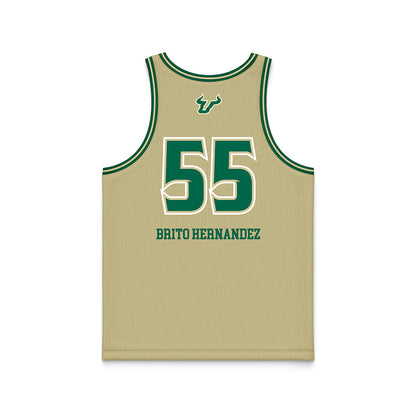 USF - NCAA Women's Basketball : Carla Brito Hernandez - Sand Basketball Jersey-1