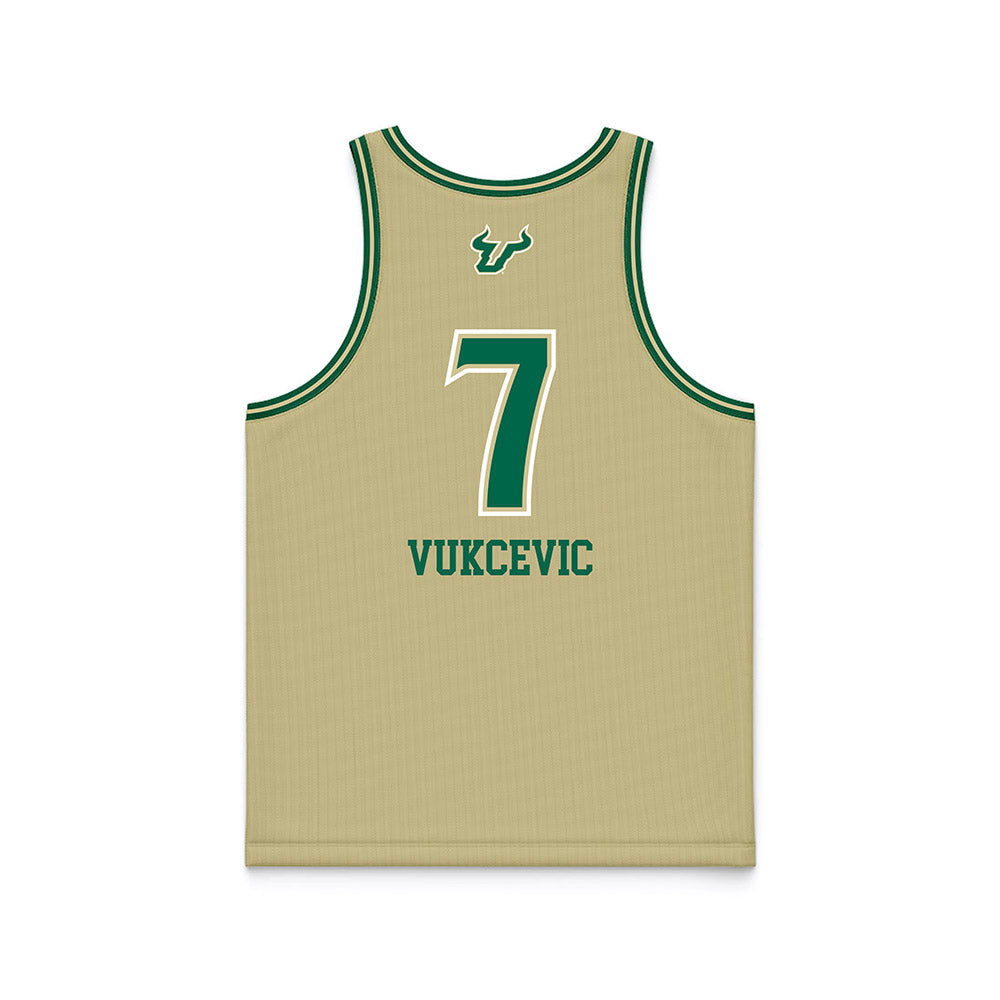 USF - NCAA Women's Basketball : Lana Vukcevic - Sand Basketball Jersey-1