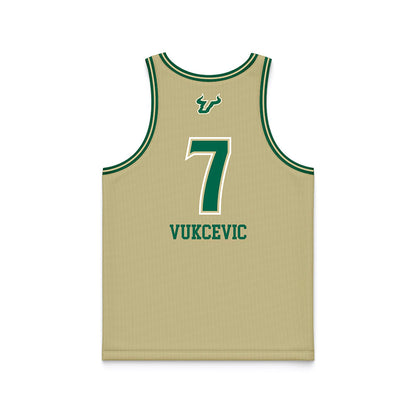 USF - NCAA Women's Basketball : Lana Vukcevic - Sand Basketball Jersey-1