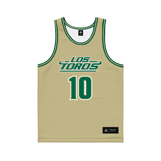USF - NCAA Women's Basketball : Edyn Battle - Sand Basketball Jersey-0