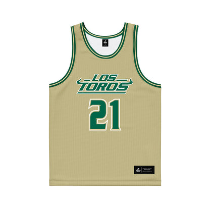 USF - NCAA Women's Basketball : Lor Mputu - Sand Basketball Jersey-0