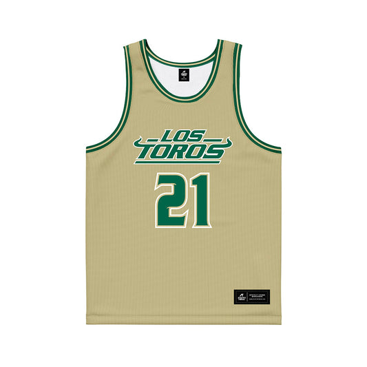 USF - NCAA Women's Basketball : Lor Mputu - Sand Basketball Jersey-0