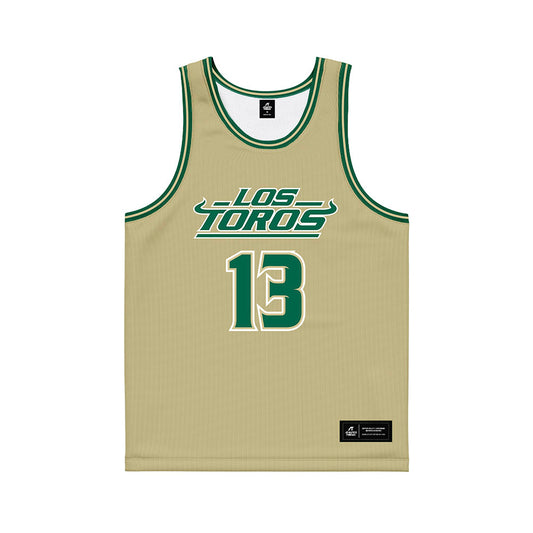 USF - NCAA Women's Basketball : Stefanie Ingram - Sand Basketball Jersey-0