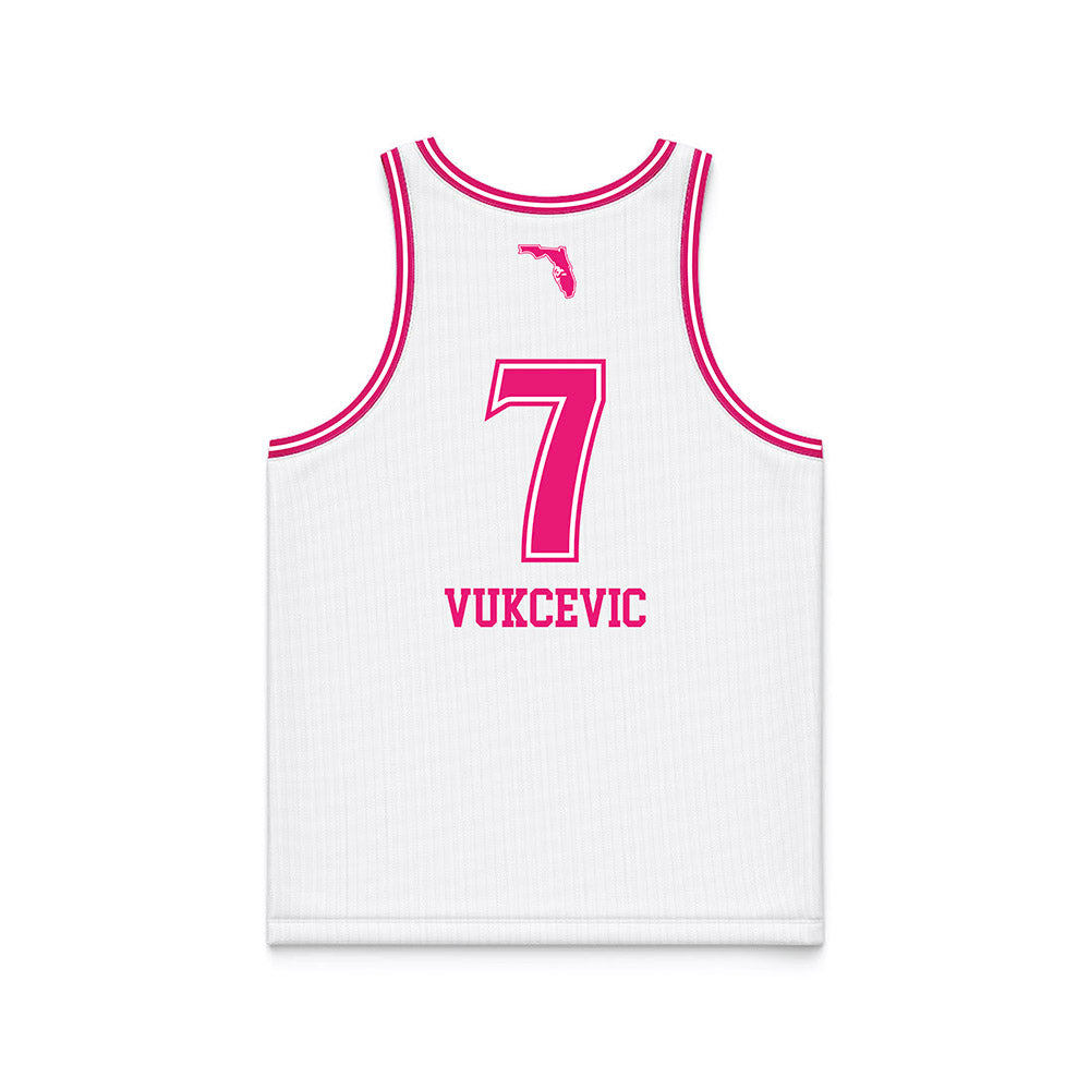 USF - NCAA Women's Basketball : Lana Vukcevic - White Basketball Jersey-1