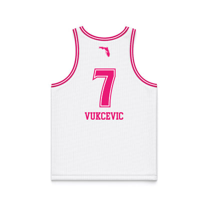 USF - NCAA Women's Basketball : Lana Vukcevic - White Basketball Jersey-1