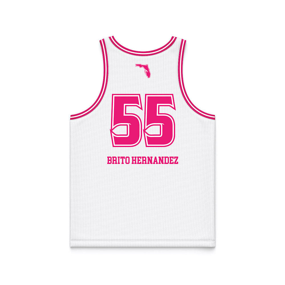 USF - NCAA Women's Basketball : Carla Brito Hernandez - White Basketball Jersey-1