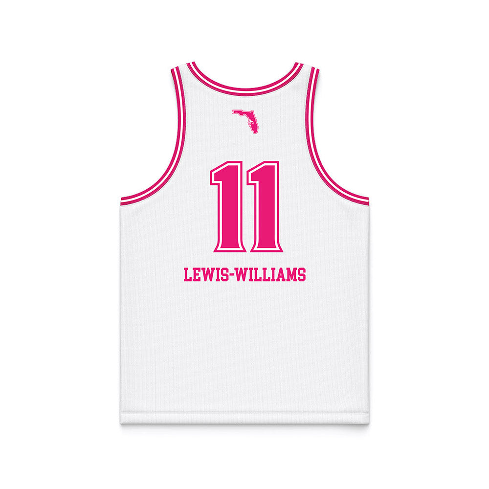 USF - NCAA Women's Basketball : Kirsten Lewis-Williams - White Basketball Jersey-1