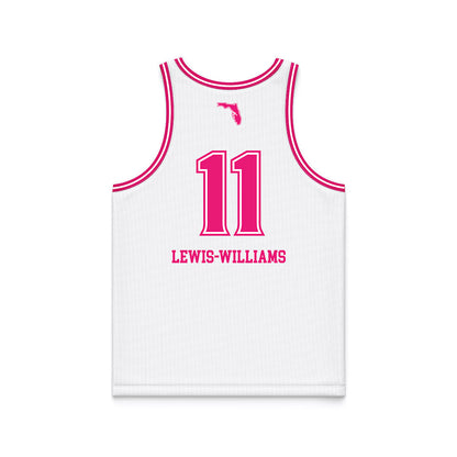 USF - NCAA Women's Basketball : Kirsten Lewis-Williams - White Basketball Jersey-1