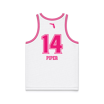 USF - NCAA Women's Basketball : Ines Piper - White Basketball Jersey-1