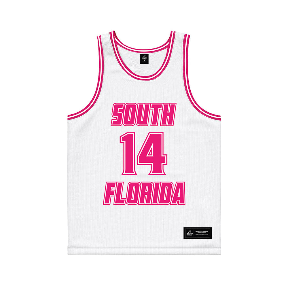 USF - NCAA Women's Basketball : Ines Piper - White Basketball Jersey-0