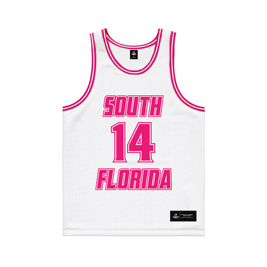 USF - NCAA Women's Basketball : Ines Piper - White Basketball Jersey-0