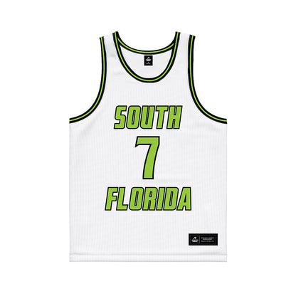USF - NCAA Women's Basketball : Lana Vukcevic - White Basketball Jersey-0