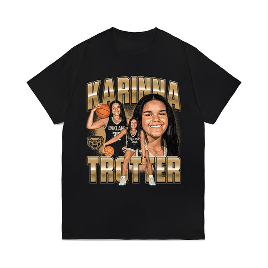 Oakland - NCAA Women's Basketball : Karinna Trotter - Collage Comfort Colors T-Shirt-0