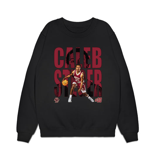 Boston College - NCAA Men's Basketball : Caleb Steger - Collage Premium Crewneck Sweatshirt-0