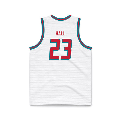 New Mexico - NCAA Men's Basketball : Jake Hall - White Basketball Jersey-1