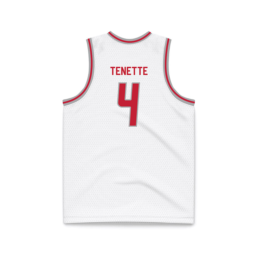 New Mexico - NCAA Men's Basketball : Uriah Tenette - White Basketball Jersey-1