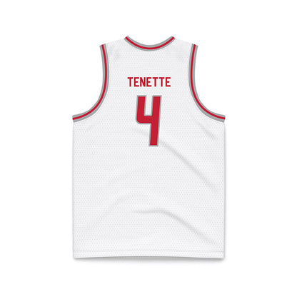 New Mexico - NCAA Men's Basketball : Uriah Tenette - White Basketball Jersey-1