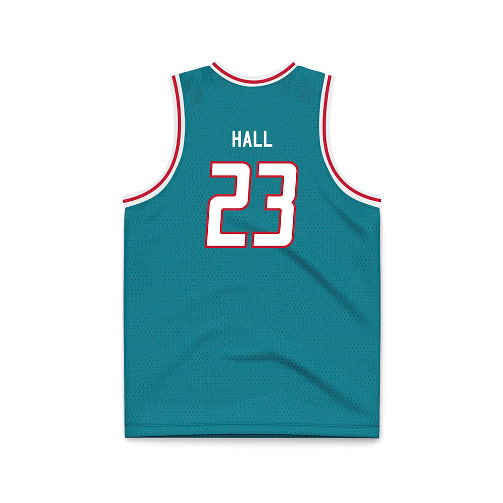 New Mexico - NCAA Men's Basketball : Jake Hall - Turquoise Basketball Jersey-1
