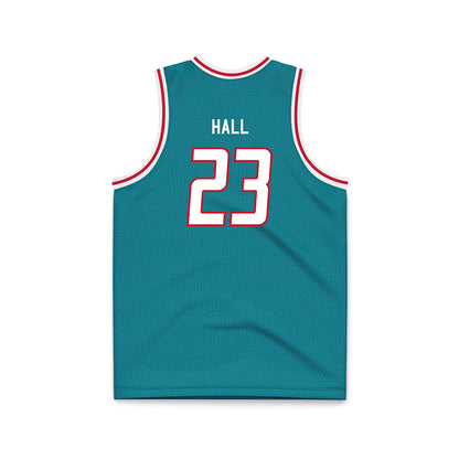 New Mexico - NCAA Men's Basketball : Jake Hall - Turquoise Basketball Jersey-1