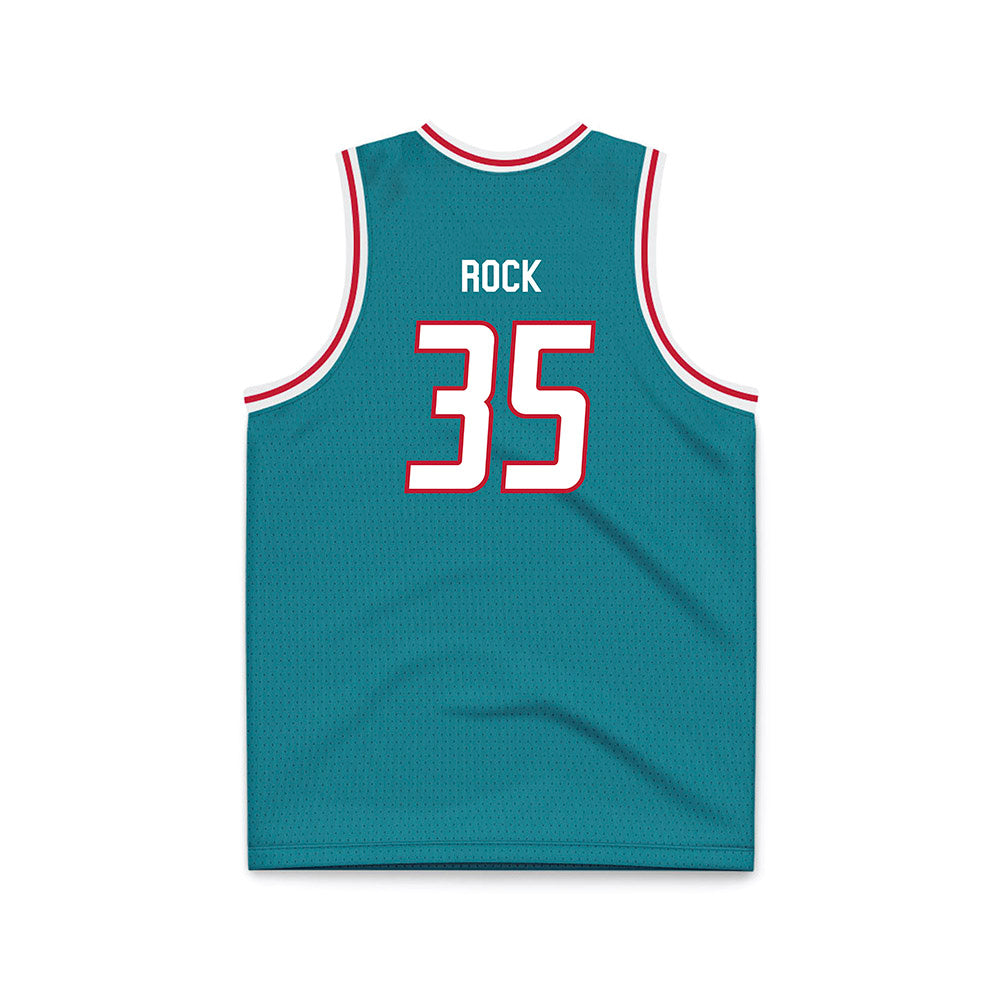 New Mexico - NCAA Men's Basketball : JT Rock - Turquoise Basketball Jersey-1