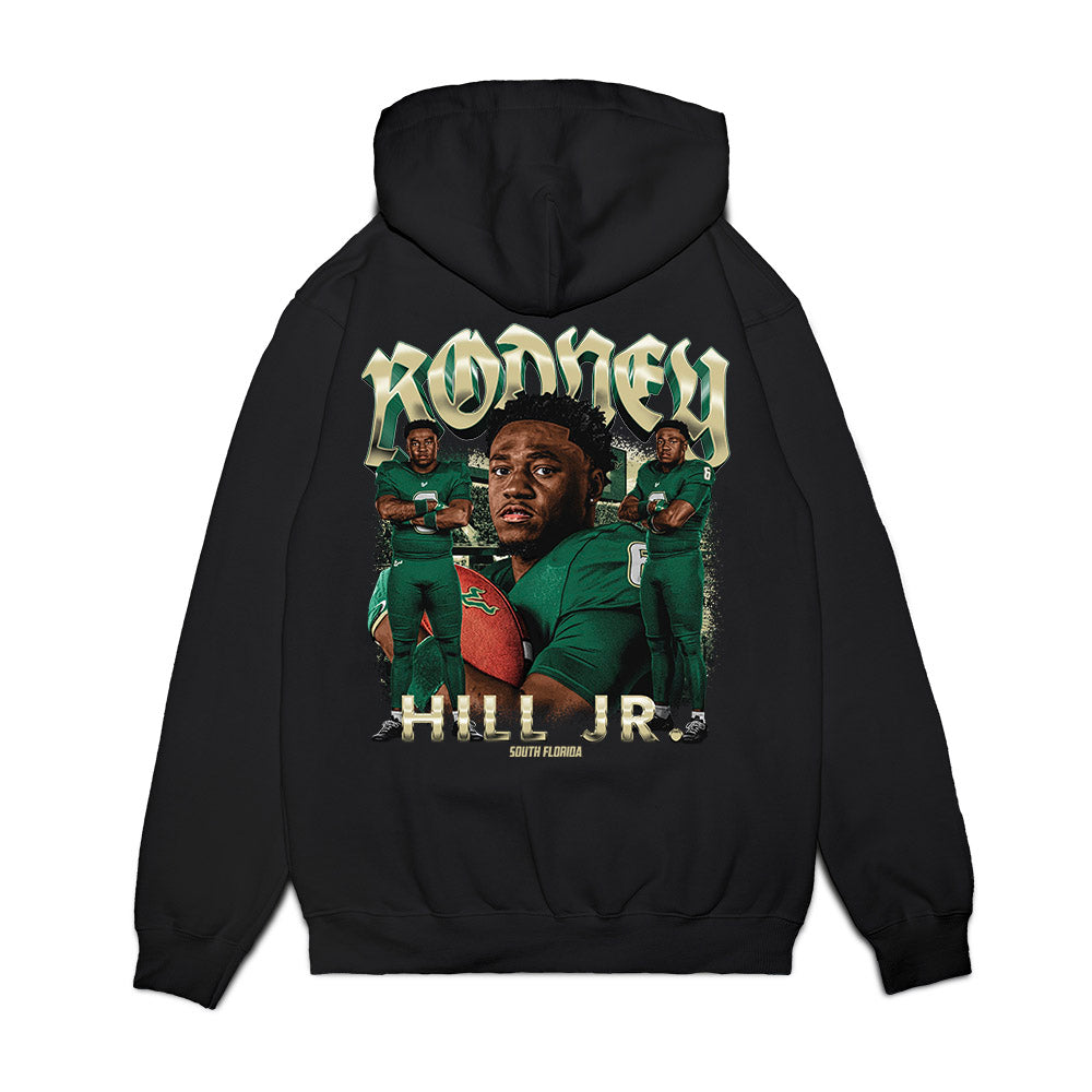 USF - NCAA Football : Rodney Hill Jr - Collage Premium Hooded Sweatshirt-1