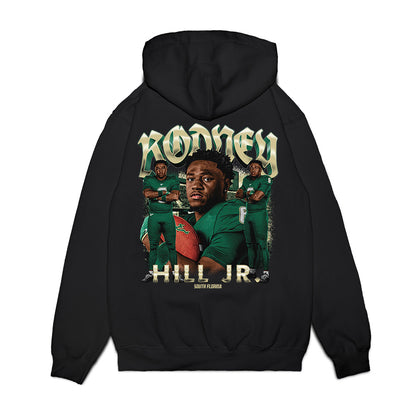 USF - NCAA Football : Rodney Hill Jr - Collage Premium Hooded Sweatshirt-1