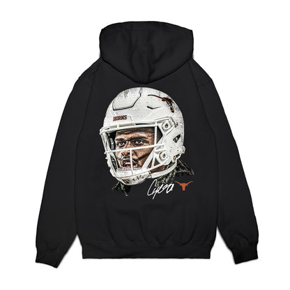 Texas - NCAA Football : CJ Baxter - Premium Hooded Sweatshirt-1