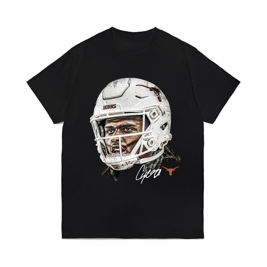 Texas - NCAA Football : CJ Baxter - Comfort Colors T-Shirt-0