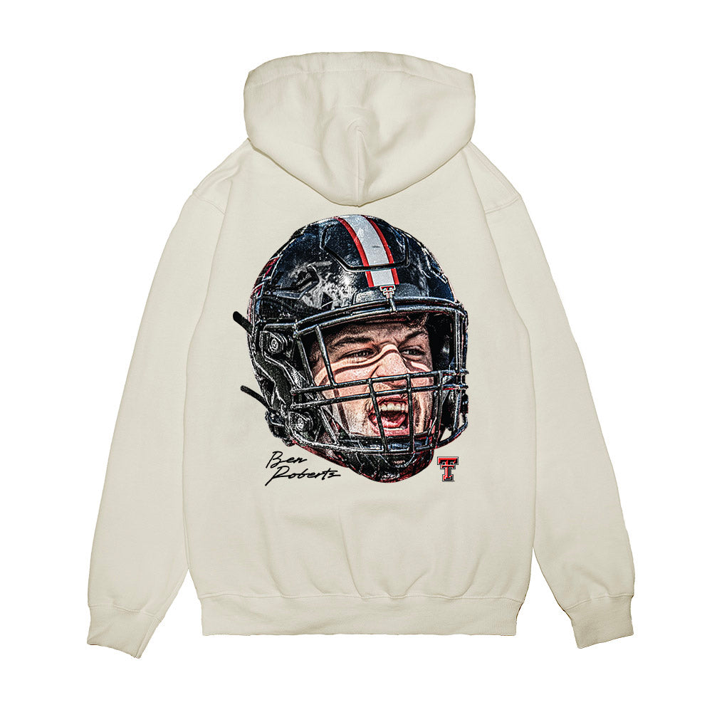 Texas Tech - NCAA Football : Ben Roberts - Game Face Premium Hooded Sweatshirt-1