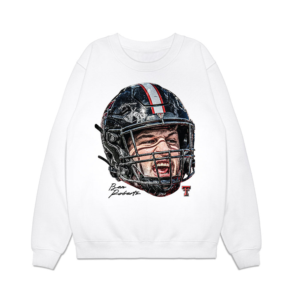 Texas Tech - NCAA Football : Ben Roberts - Game Face Premium Crewneck Sweatshirt-0