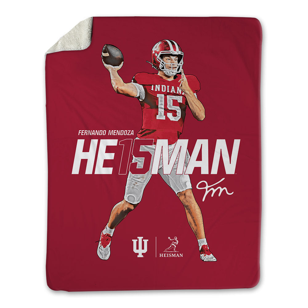 Indiana - NCAA Football : Fernando Mendoza - Heisman Winner Blanket-0