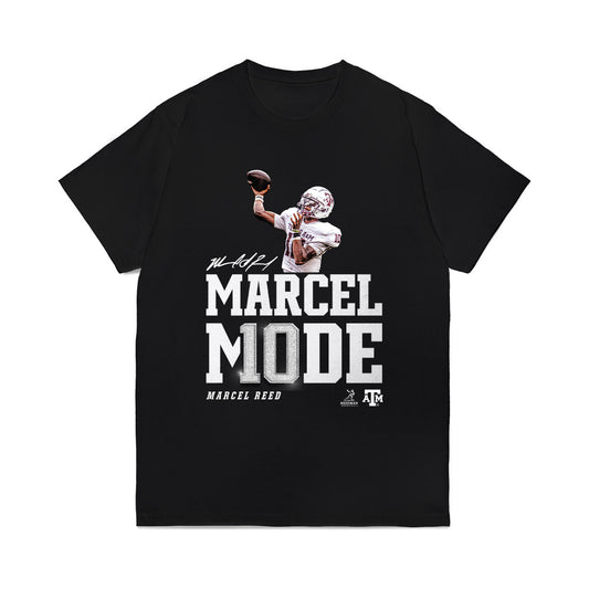 Texas A&M - NCAA Football : Marcel Reed - Heisman Comfort Colors T-Shirt-0
