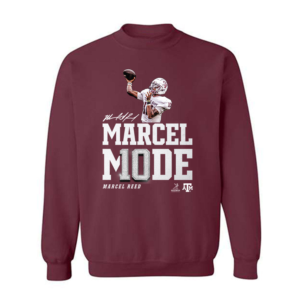 Texas A&M - NCAA Football : Marcel Reed - Heisman Crewneck Sweatshirt-0