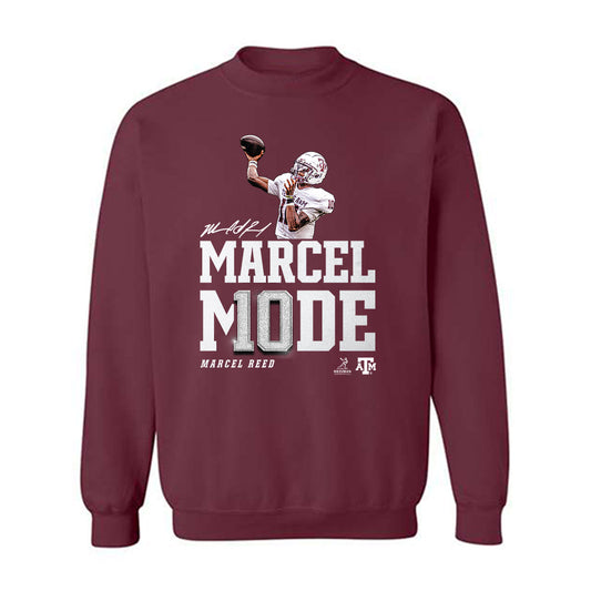 Texas A&M - NCAA Football : Marcel Reed - Heisman Crewneck Sweatshirt-0