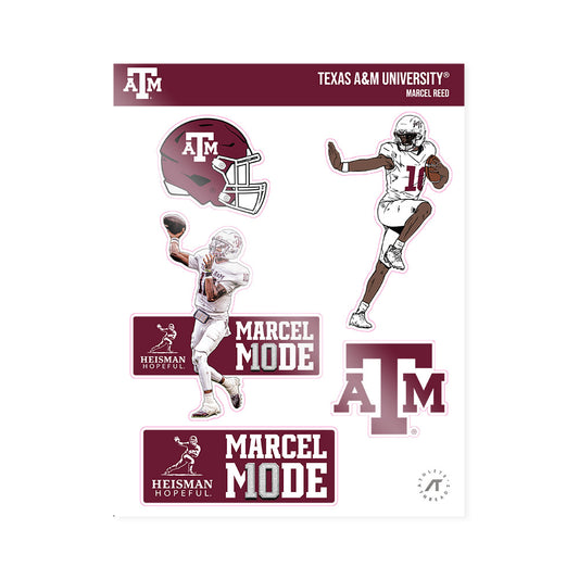 Texas A&M - NCAA Football : Marcel Reed - Heisman Sticker Sheet-0