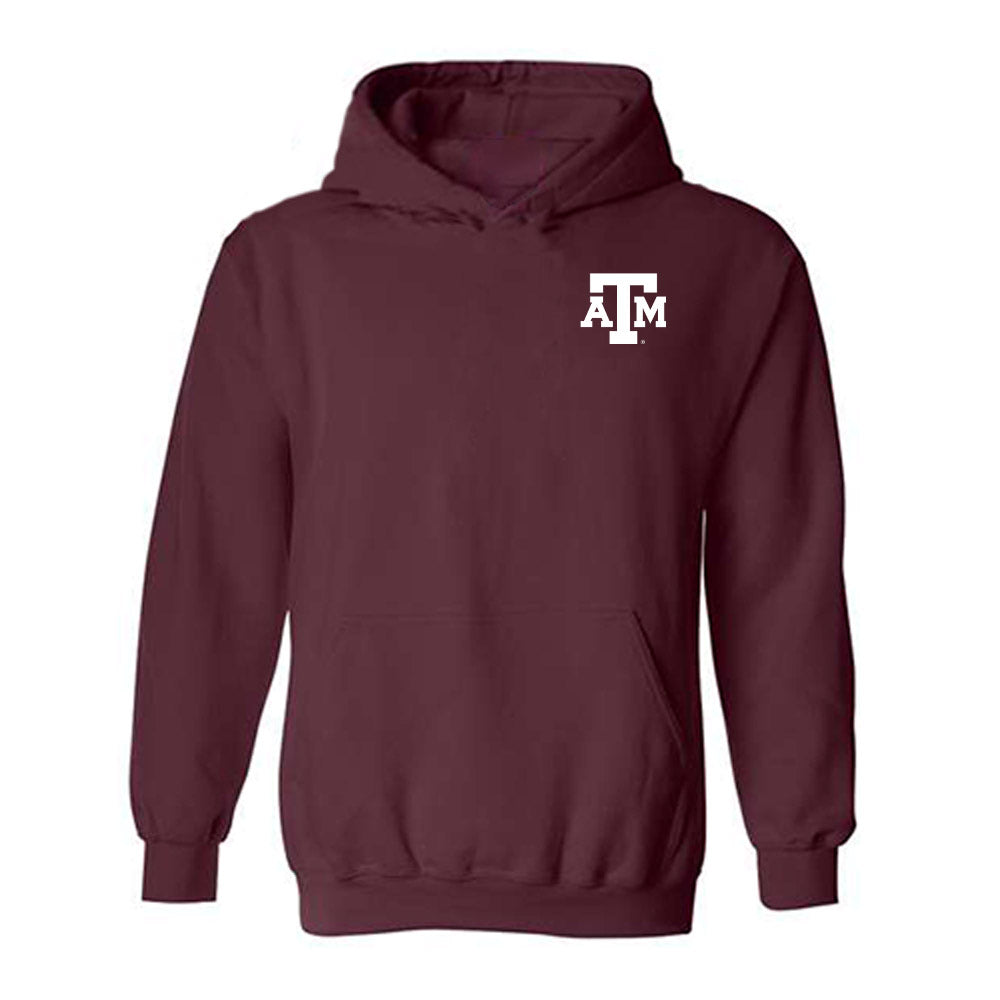 Texas A&M - NCAA Football : Marcel Reed - Heisman Stance Hooded Sweatshirt-0