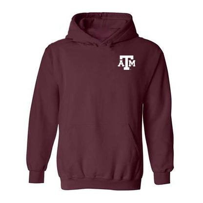 Texas A&M - NCAA Football : Marcel Reed - Heisman Stance Hooded Sweatshirt-0