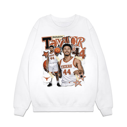 Texas - NCAA Men's Basketball : Brandon Taylor - Collage Premium Crewneck Sweatshirt-0