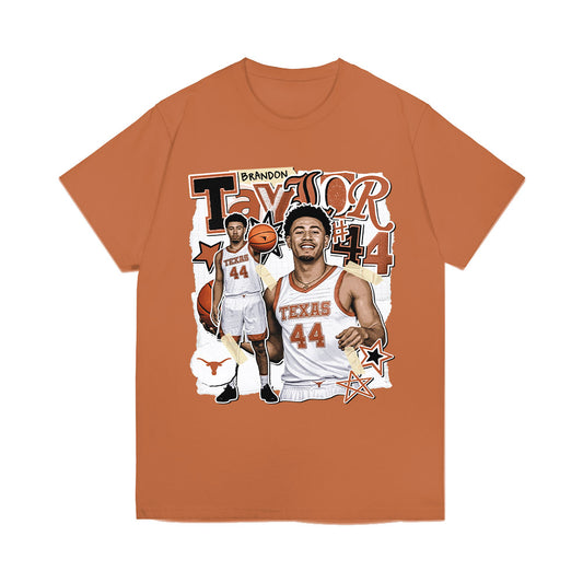 Texas - NCAA Men's Basketball : Brandon Taylor - Collage Comfort Colors T-Shirt-0