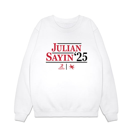 Ohio State - NCAA Football : Julian Sayin - Heisman Finalist Campaign Premium Crewneck Sweatshirt-0