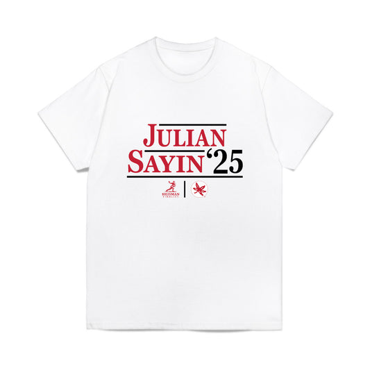 Ohio State - NCAA Football : Julian Sayin - Heisman Finalist Campaign Comfort Colors T-Shirt-0