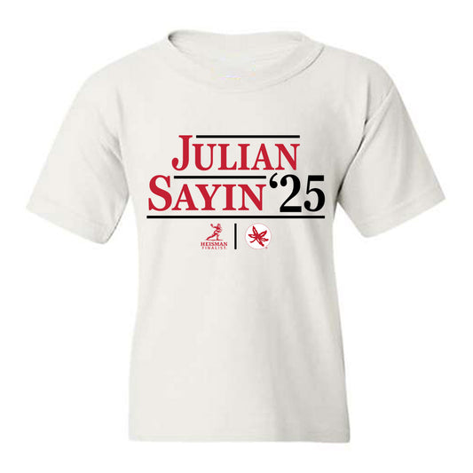 Ohio State - NCAA Football : Julian Sayin - Heisman Finalist Campaign Youth T-Shirt-0