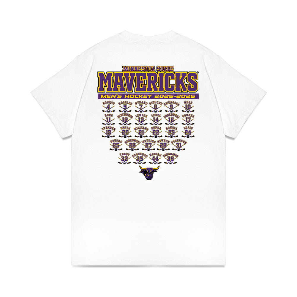 Minn. St. - NCAA Men's Ice Hockey : Roster Tee Comfort Colors T-Shirt-1