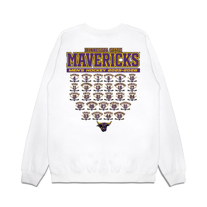 Minn. St. - NCAA Men's Ice Hockey : Roster Tee Premium Crewneck Sweatshirt-1