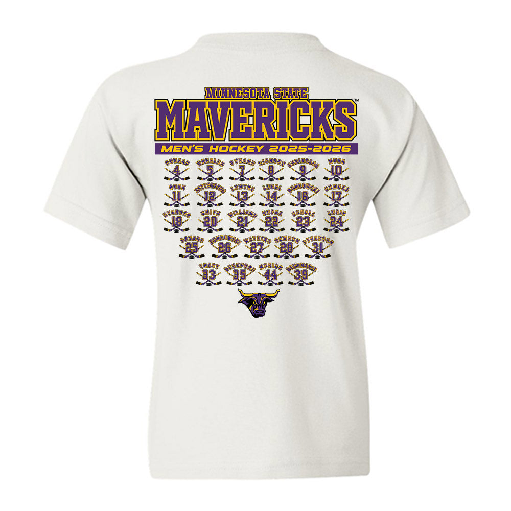 Minn. St. - NCAA Men's Ice Hockey : Roster Tee Youth T-Shirt-1