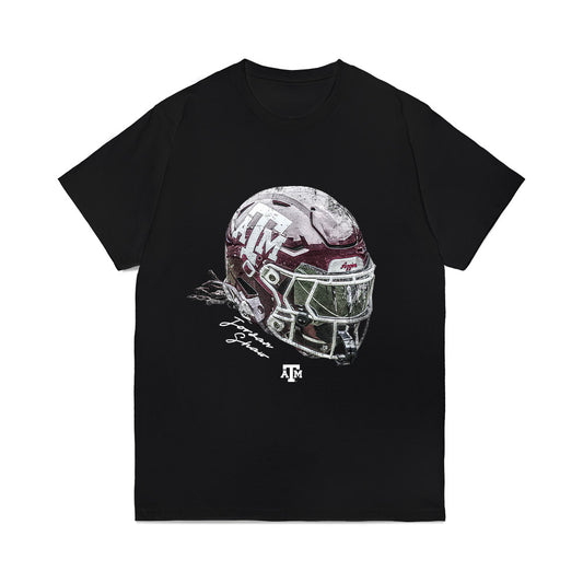 Texas A&M - NCAA Football : Jordan Shaw - Game Face Comfort Colors T-Shirt-0