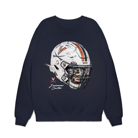 Virginia - NCAA Football : Jahmeer Carter - Game Face Premium Crewneck Sweatshirt-0
