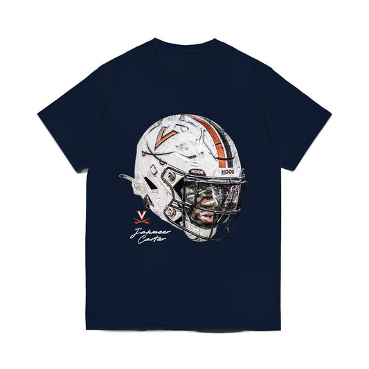 Virginia - NCAA Football : Jahmeer Carter - Game Face Comfort Colors T-Shirt-0
